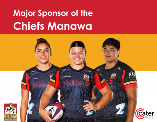 Cater Plus Extends Sponsorship of Chiefs Manawa for Another 3 Years